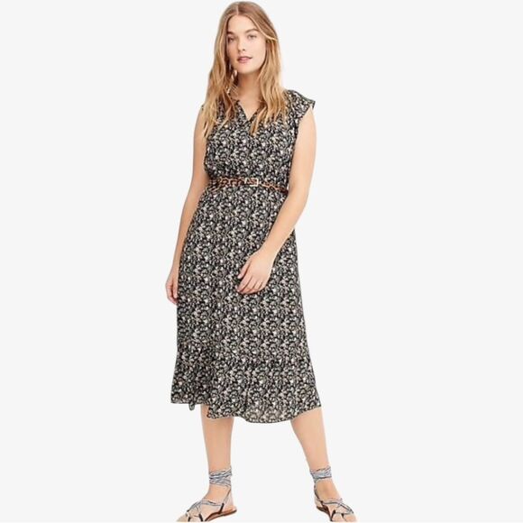 J. Crew Mercantile Ditsy Floral Cap Sleeve Midi Dress  Size Small - Picture 8 of 11